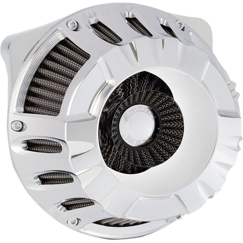 18-916 - Arlen Ness Inverted Series Air Cleaner Kit For Harley Davidson FLDE 1750 2018-2020 - Chrome
