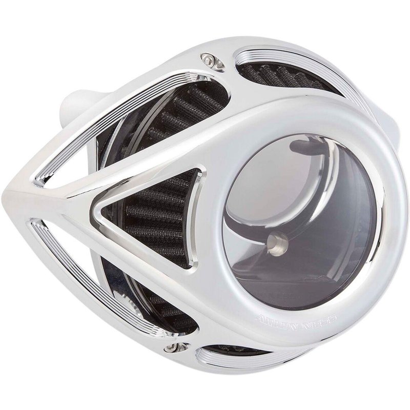 18-976 - Arlen Ness Clear Tear Air Cleaner Kit For Harley Davidson FLHRC 1584 2008-2010 - Chrome