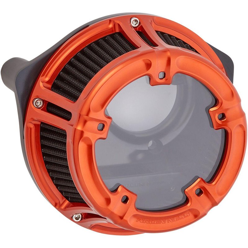 18-184 - Arlen Ness Method Clear Series Air Cleaner For Harley Davidson FLDE 1750 2018-2020 - Orange