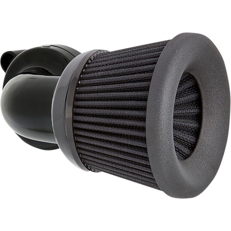 600-032 - Arlen Ness Velocity 90° Air Cleaner Kit For Harley Davidson FLD 1690 2012-2013 - Black