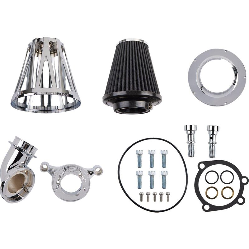600-090 - Arlen Ness Monster Sucker Air Cleaner For Harley Davidson FLD 1690 2012-2013 - Chrome