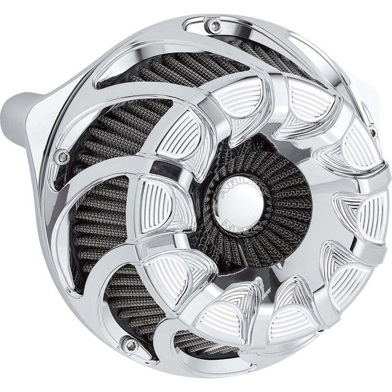 600-230 - Arlen Ness Inverted Series Drift Air Cleaner Kit For Harley Davidson FLHX 1923 2024-2026 - Chrome