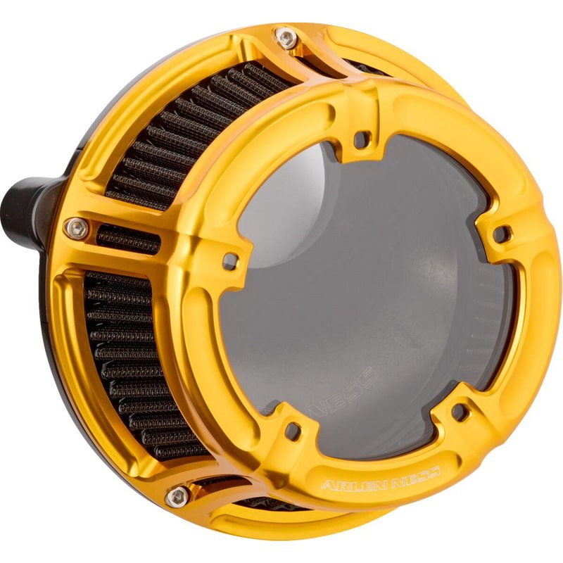 600-240 - Arlen Ness Method Clear Series Air Cleaner For Harley Davidson FLHX 1923 2024-2026 - Gold