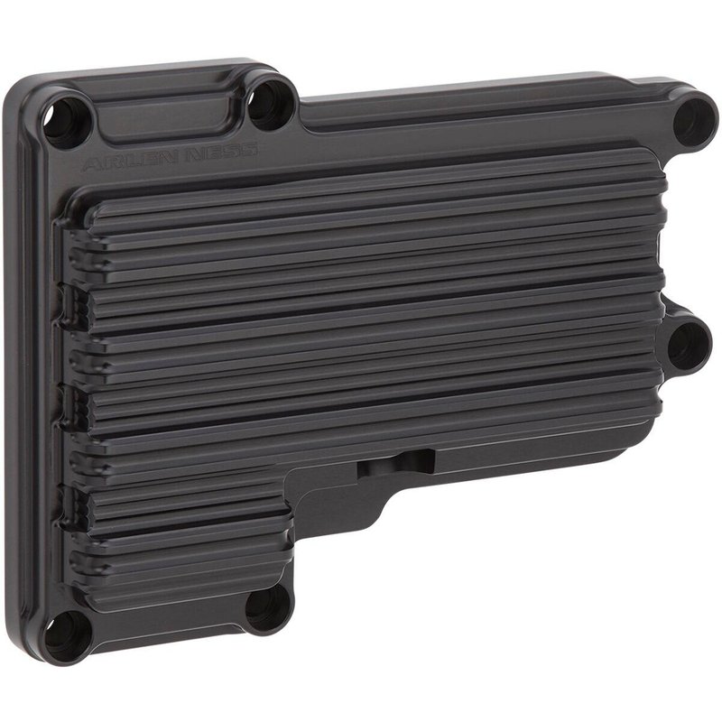 03-854 - Arlen Ness 10-Gauge Transmission Side Cover For Harley Davidson FLD 1690 2012-2013 - Black Anodized