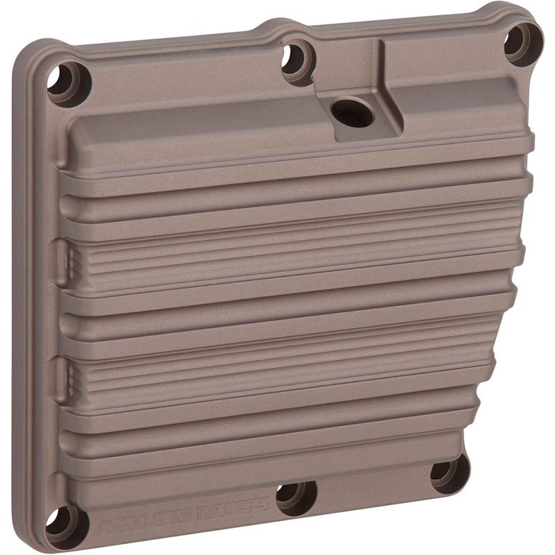03-865 - Arlen Ness 10-Gauge Transmission Side Cover For Harley Davidson FLDE 1750 2020 - Titanium Anodized