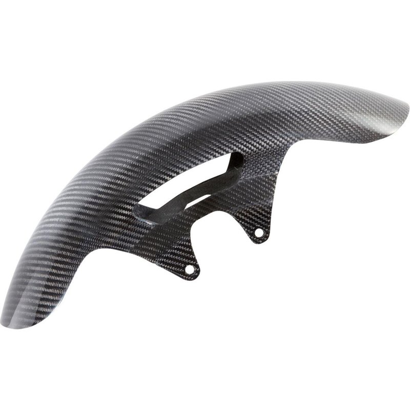 210-011 - Arlen Ness Carbon Fibre 19" Cafe Front Fender For Harley Davidson FLHR 1450 1999-2003 48 cm (19") Front - Black