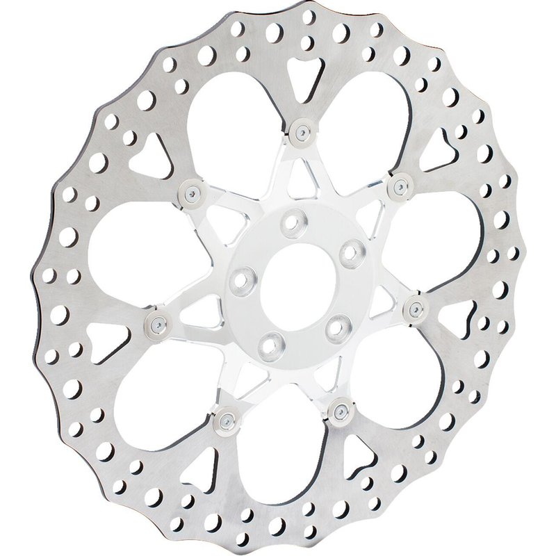 33-10102-203 - Arlen Ness Two-Piece Floating Brake Disc For Harley Davidson FLHR 1584 2008 - Front