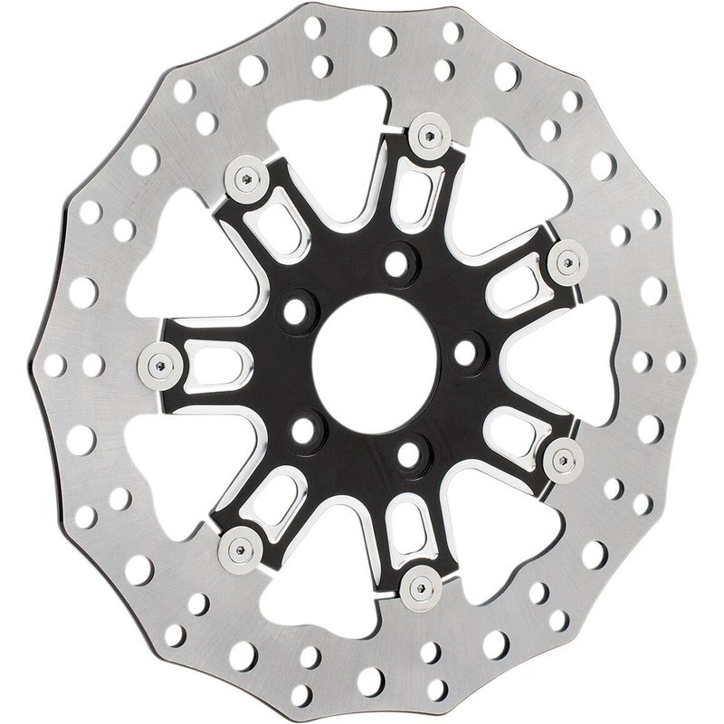 33-10301-202 - Arlen Ness Two-Piece Floating Brake Disc For Harley Davidson FLD 1690 2012-2013 - Front