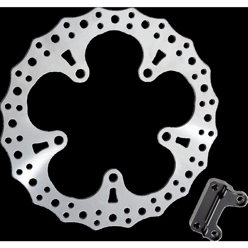 300-012 - Arlen Ness Jagged Floating Brake Disc For Harley Davidson FLHRXS 1868 2024 - Front