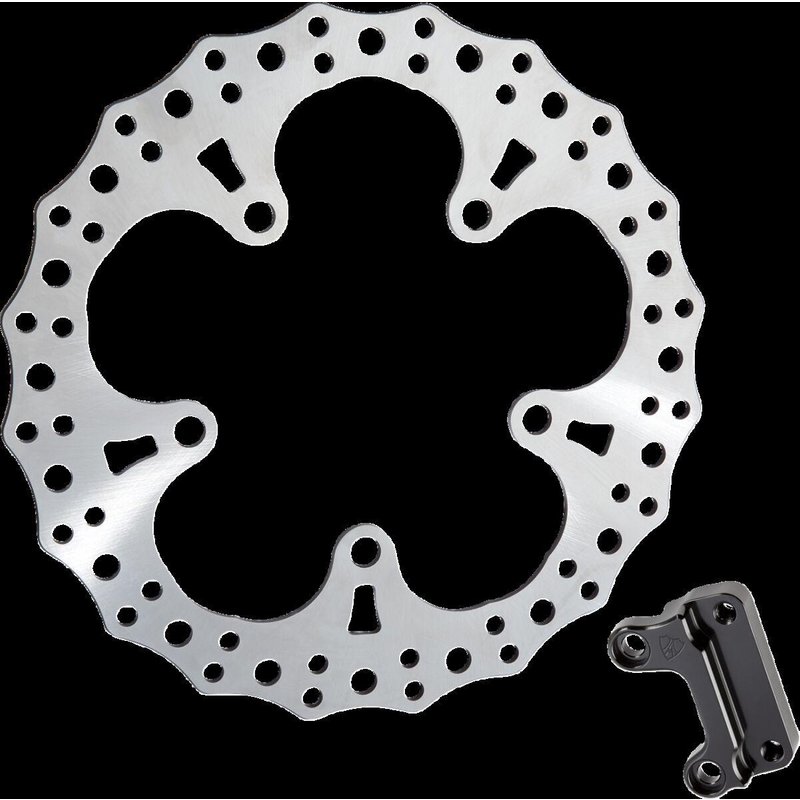 300-013 - Arlen Ness Jagged Floating Brake Disc For Harley Davidson FLHRXS 1868 2024 - Front