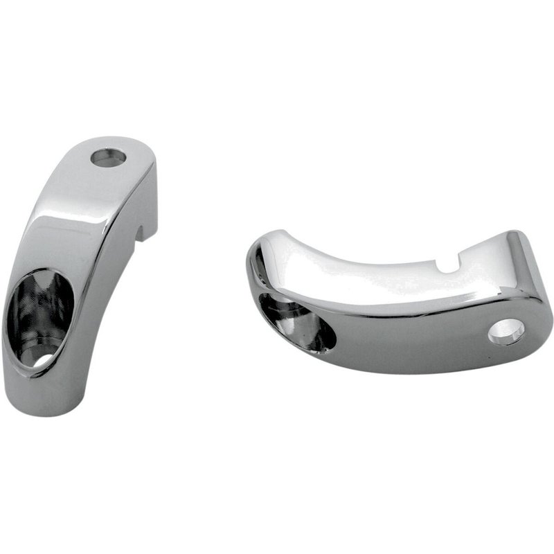 12-737 - Arlen Ness Custom Turn Signal Mounts For Harley Davidson FXD 1340 1995-1998 Fork Chrome