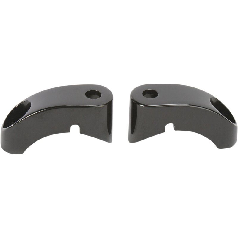 12-738 - Arlen Ness Custom Turn Signal Mounts For Harley Davidson FXD 1340 1995-1998 Fork Black