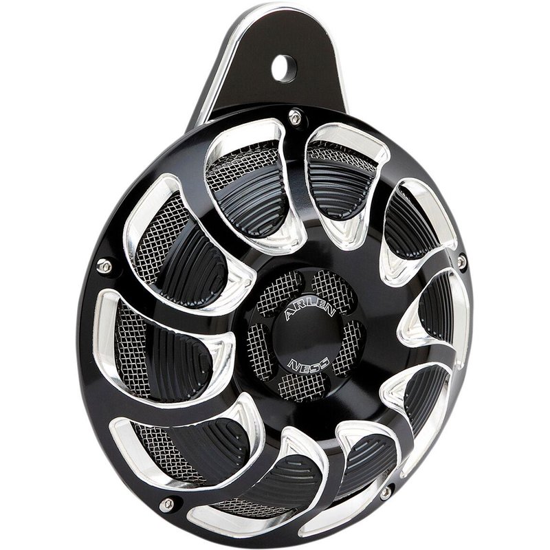 70-252 - Arlen Ness Billet Horn For Harley Davidson FLD 1690 2012-2013 - Black/Chrome