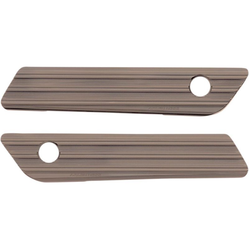 03-617 - Arlen Ness Saddlebag Latch Covers For Harley Davidson FLH 1868 2021 - Titanium