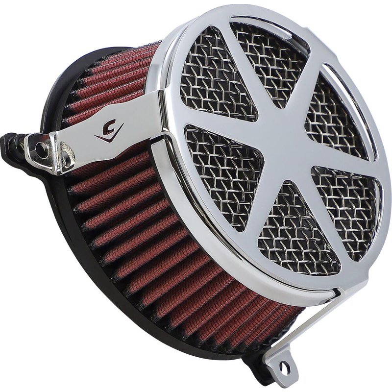 606-0100-04-SB - Cobra Air Cleaner Kit For Harley Davidson FLHR 1584 2008-2011 Spoke - Chrome