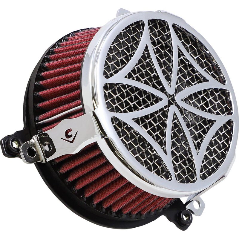 606-0102-02-SB - 606-0102-02-SB - Cobra Air Cleaner Kit - Harley Davidson FXSTSSE2 1800 2008 - Chrome