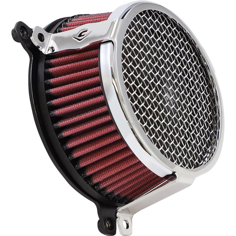 606-0102-03-SB - Cobra Air Cleaner Kit For Harley Davidson FLD 1690 2012-2013 Plain - Chrome
