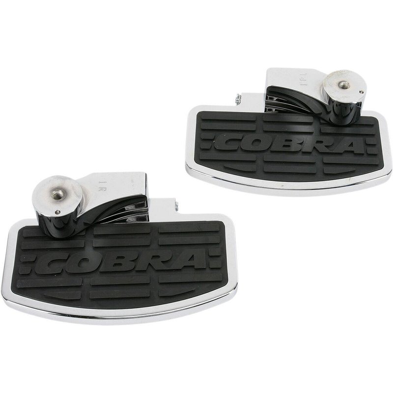 06-3640 - 06-3640 - Cobra Classic Floorboard Kit - Honda GL 1500 C Valkyrie 1997-2002 - Black/Chrome