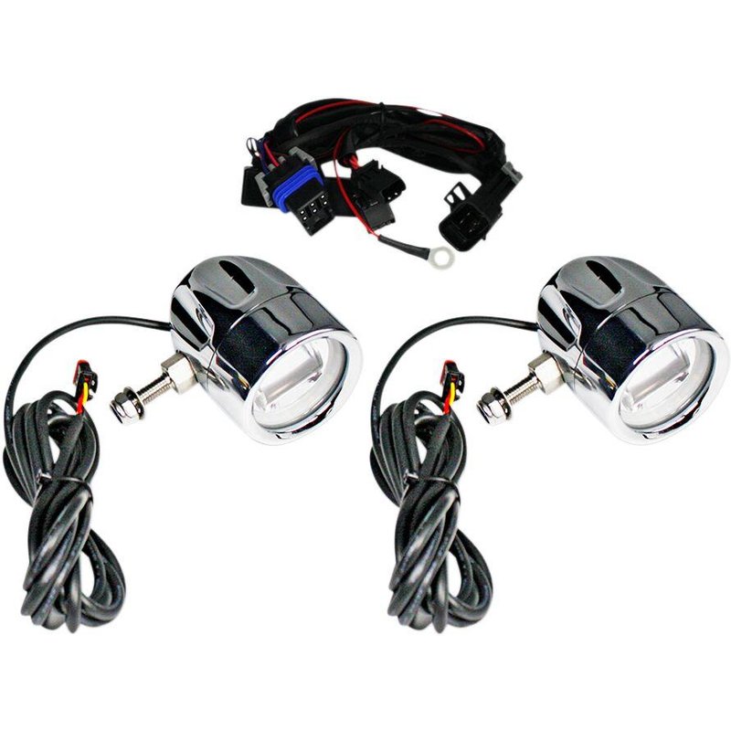 PB-FOG-IND-C - Custom Dynamics ProBeam LED Halo Fog Lamps For Indian Challenger 108 2020 Chrome Chrome Clear
