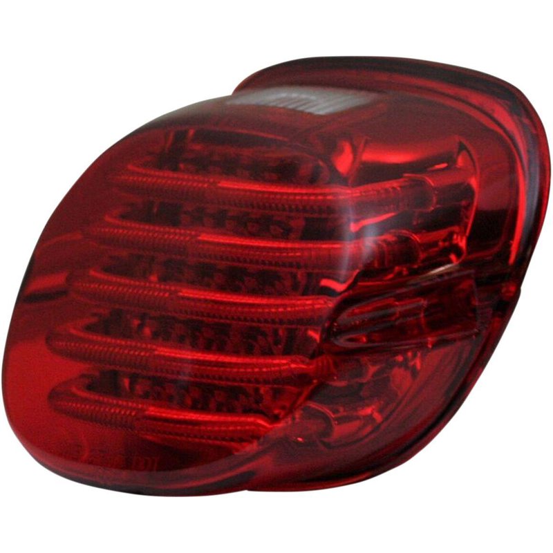 PB-TL-LPW-R - Custom Dynamics ProBeam Low-Profile LED Taillight Kit With Top Tag Light For Harley Davidson FLD 1690 2012-2013 Red