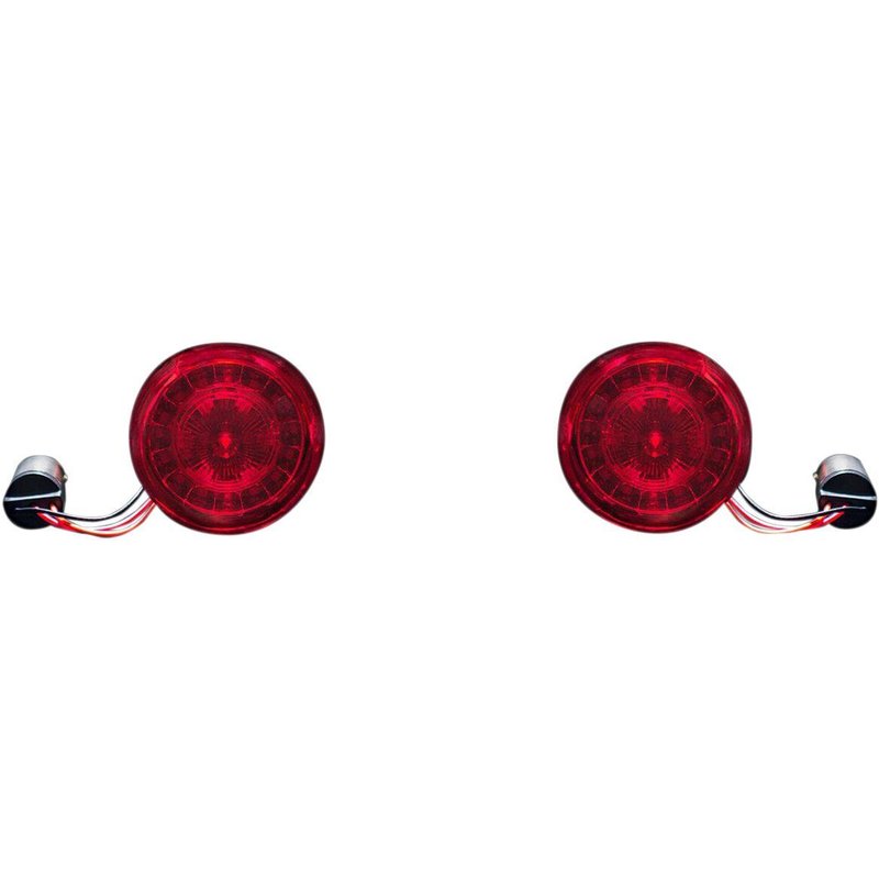 PB-RR-1157 - Custom Dynamics ProBeam Red LED Turn Signals with Red Lenses For Harley Davidson FLFB 1750 2018-2019 Red