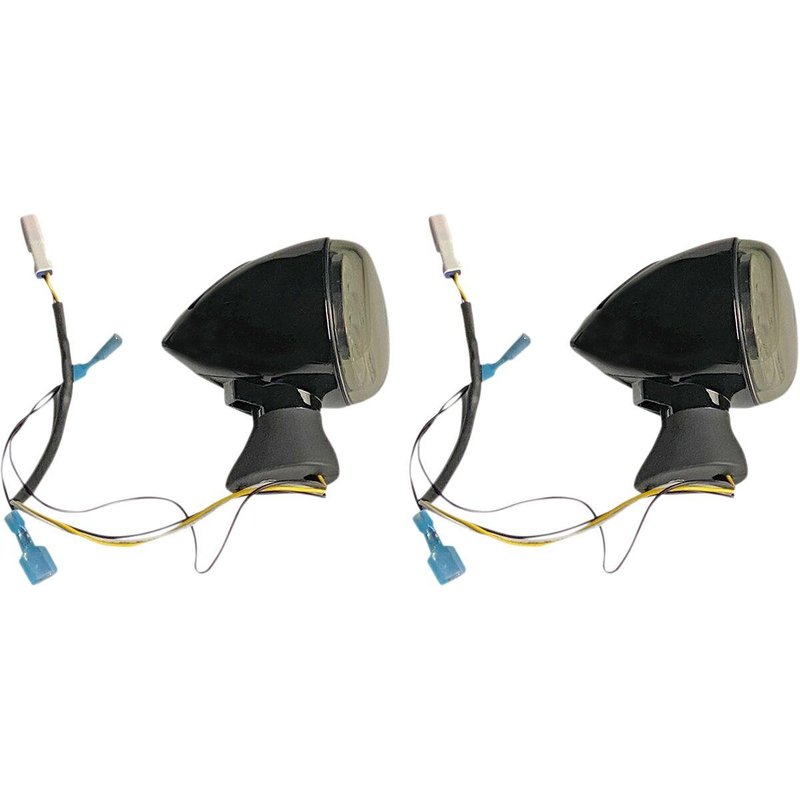 PB-SCOUT-AW-BS - Custom Dynamics ProBeam Dynamic Ringz Front LED Turn Signals For Indian Scout 60 2016-2022 Front Black Smoke