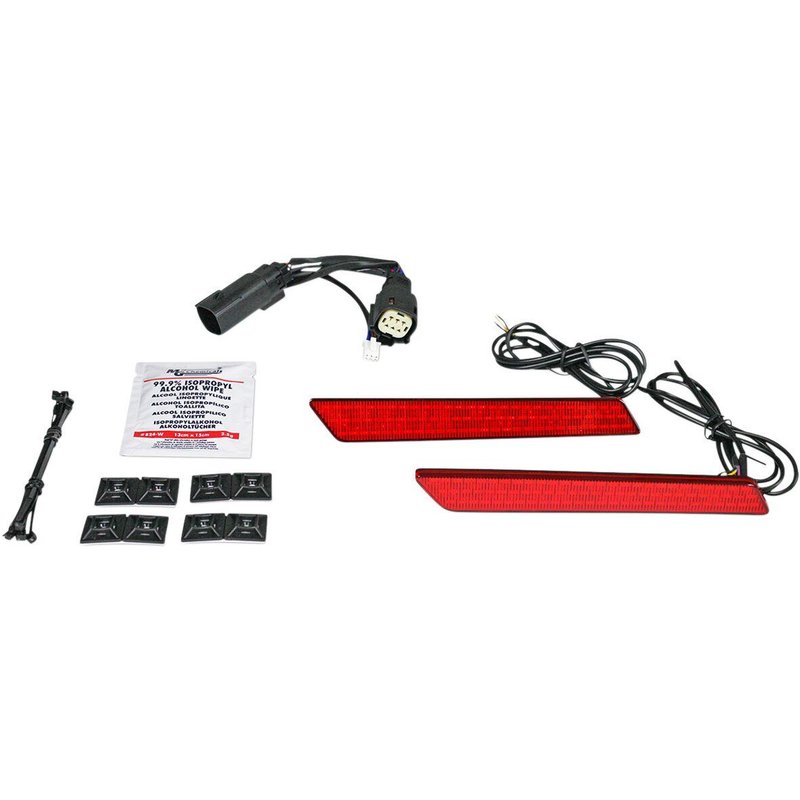 CD-LATCH-SS6-R - Custom Dynamics Saddlebag Latch Lights For Harley Davidson FLHX 1584 2010-2011 Red