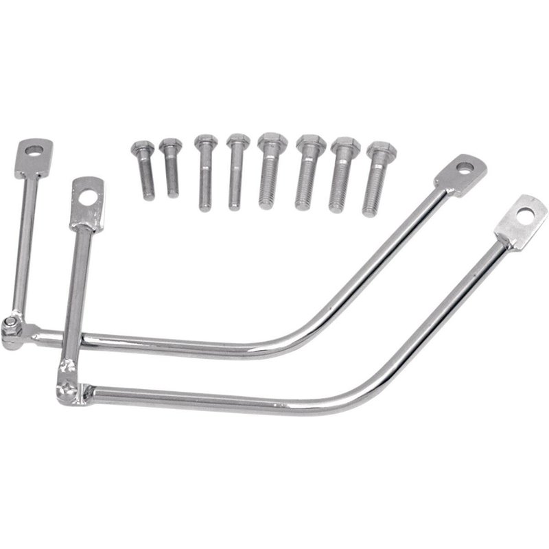 3501-0345 - Saddlemen S4 Universal Saddlebag Support Brackets For Honda CMX 250 C 1996-1999 - Chrome