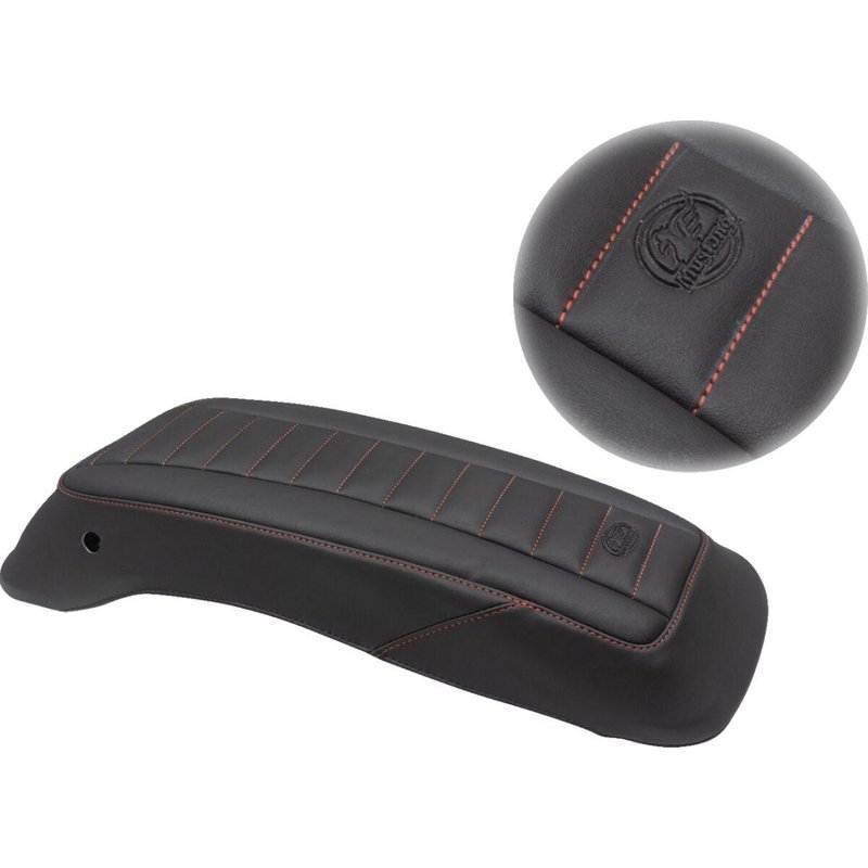 77640AB - Mustang Saddlebag Lid Covers For Harley Davidson FLH 1868 2021 - Black/Red