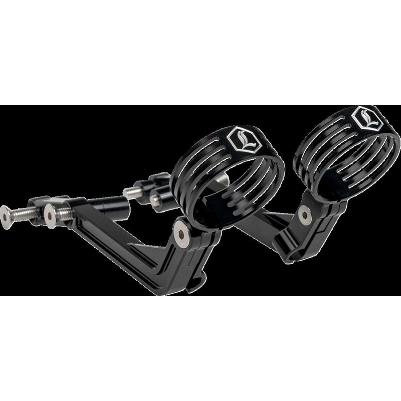 1313-0245 - Legend Suspension REVO ARC Billet Remote Reservoir External Mounts For Harley Davidson FLH 1868 2021 - Black