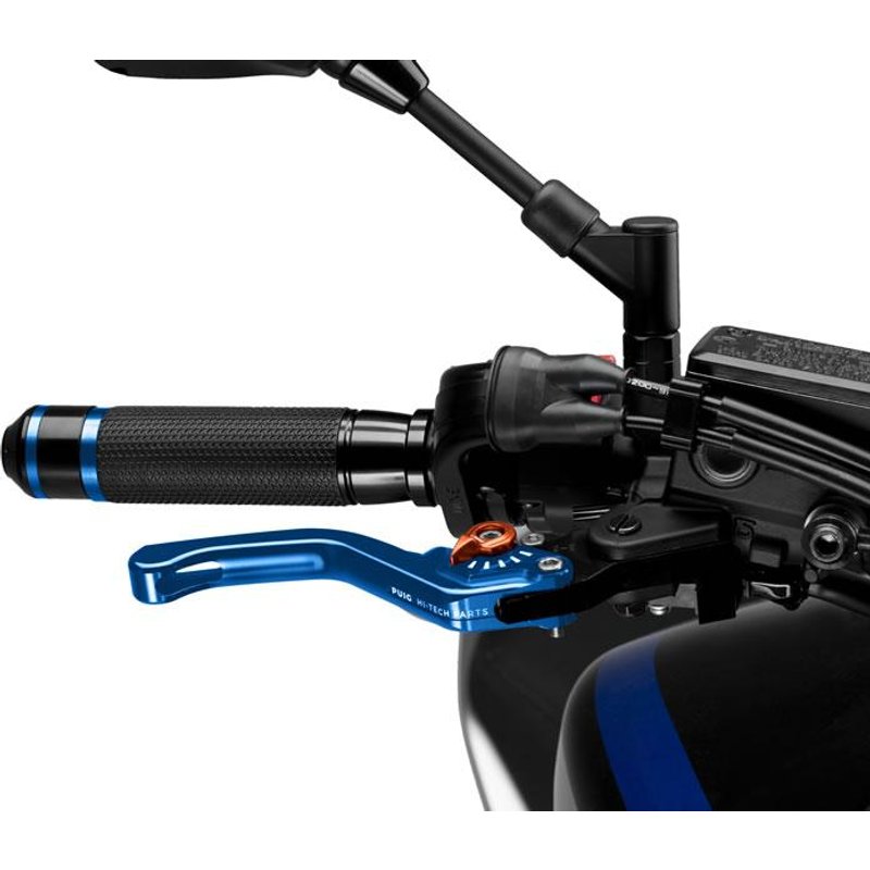 130AT - Puig Short V3 Brake Lever For Ducati 1098 2007-2008 - Blue With Orange Selector