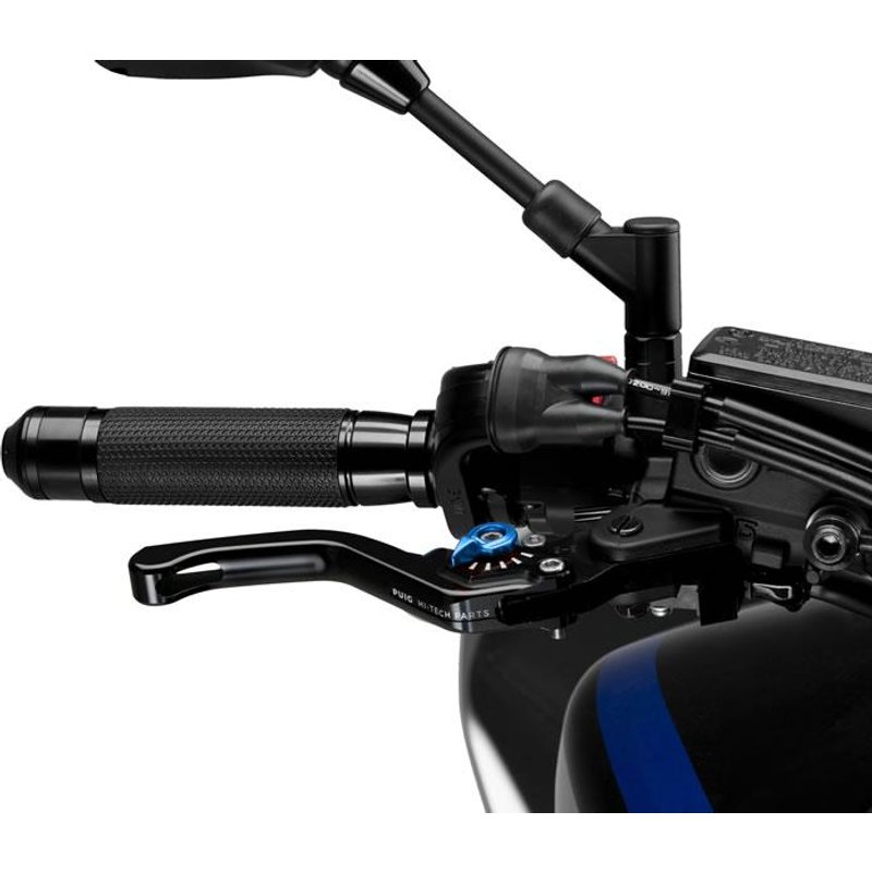 130NA - Puig Short V3 Brake Lever For Ducati 1098 2007-2008 - Black With Blue Selector