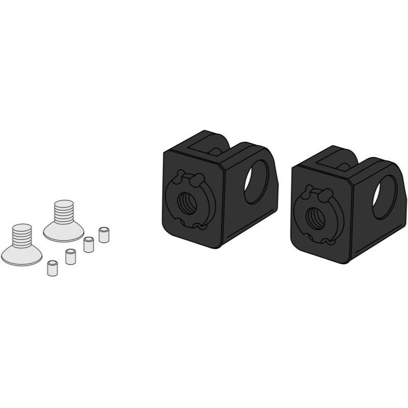 20237N - Puig Adjustable Footpeg Adaptors For KTM 125 Duke 2011-2023 - Black