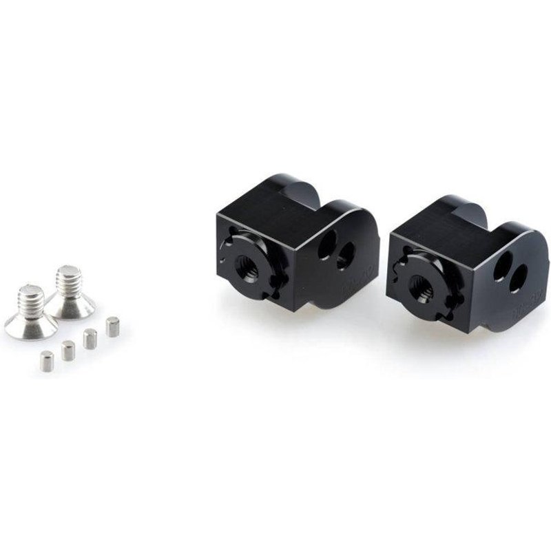 20242N - Puig Adjustable Footpeg Adaptors For Ducati 900 SS Superlight 1991-1997 - Black