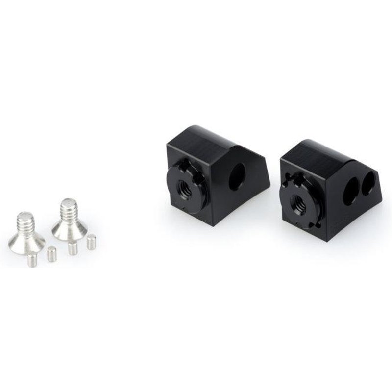 20252N - Puig Pillion Adjustable Footpeg Adaptors For Honda CB1000 R Neo Sports Cafe 2018-2025 - Black