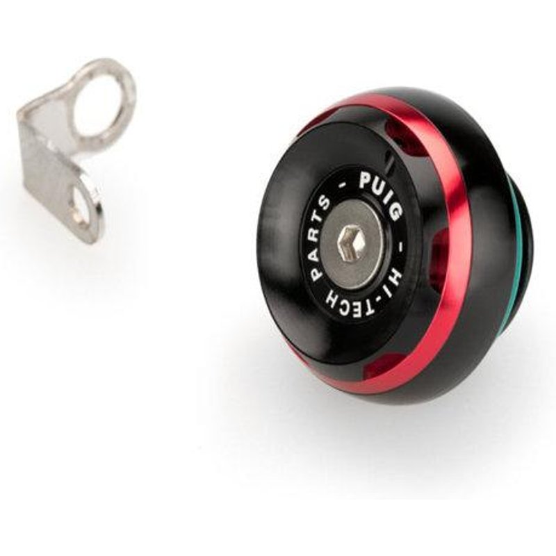 20340R - Puig Engine Oil Filler Cap For Ducati 1299 Panigale 2015-2017 - Red