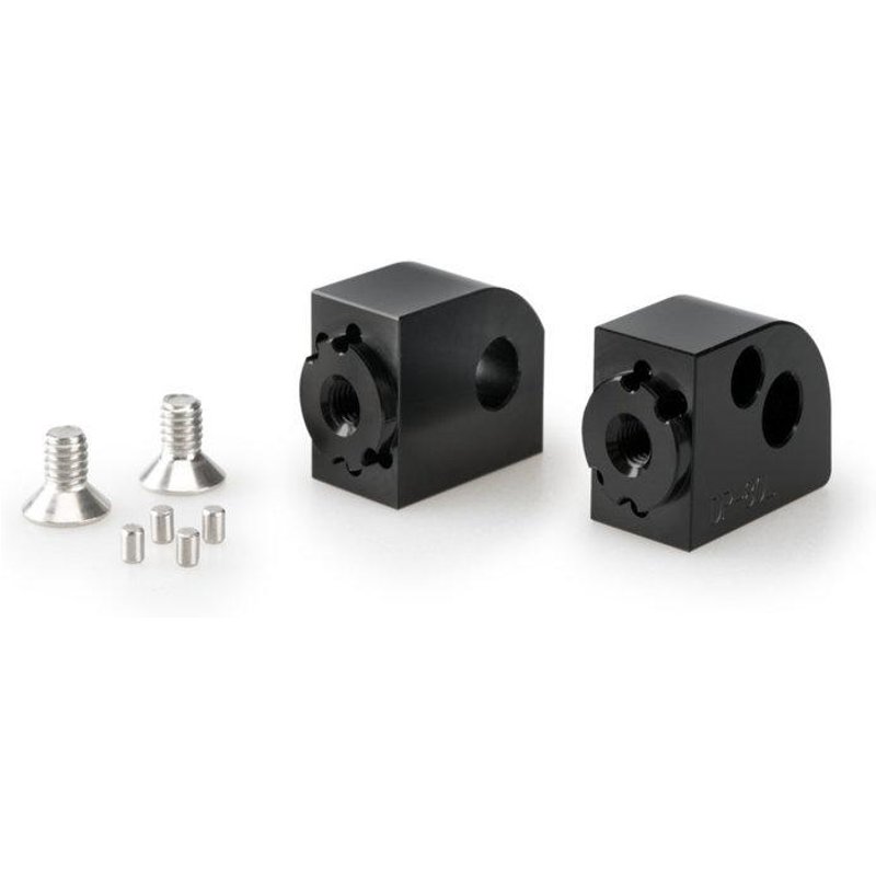 20839N - Puig Pillion Adjustable Footpeg Adaptors For Yamaha MT-07 25 - Black