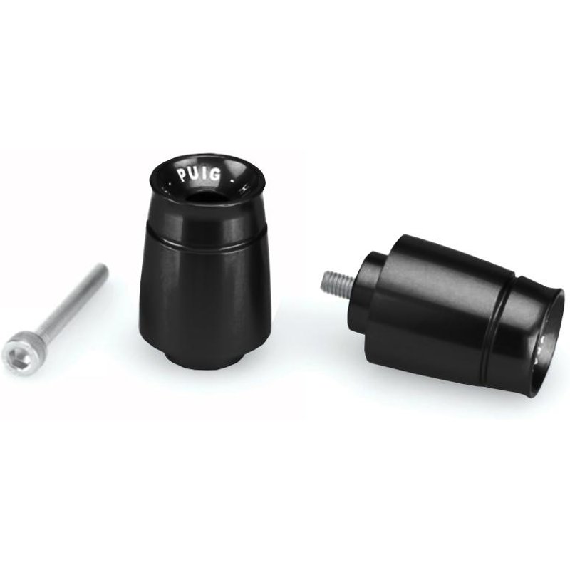 21026N - Puig Sport Bar Ends For Kawasaki Ninja 650 2020-2025 - Black