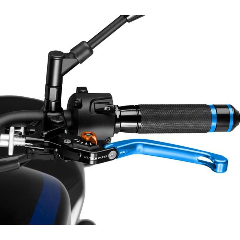 210AT - Puig Folding V3 Clutch Lever For Ducati 1098 2007-2008 - Blue With Orange Selector