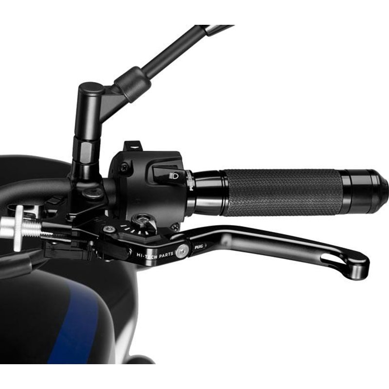 210NN - Puig Folding V3 Clutch Lever For Ducati 1098 2007-2008 - Black With Black Selector