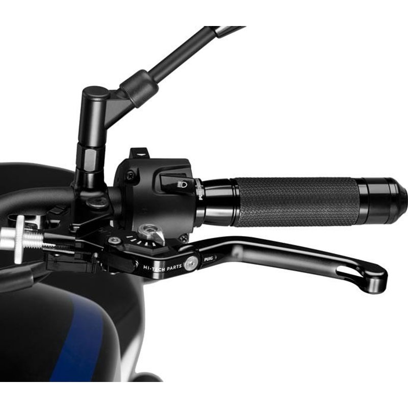 210NP - Puig Folding V3 Clutch Lever For Ducati 1098 2007-2008 - Black With Silver Selector