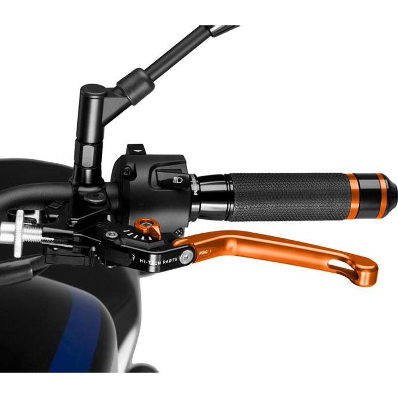 210TT - Puig Folding V3 Clutch Lever For Ducati 1098 2007-2008 - Orange With Orange Selector