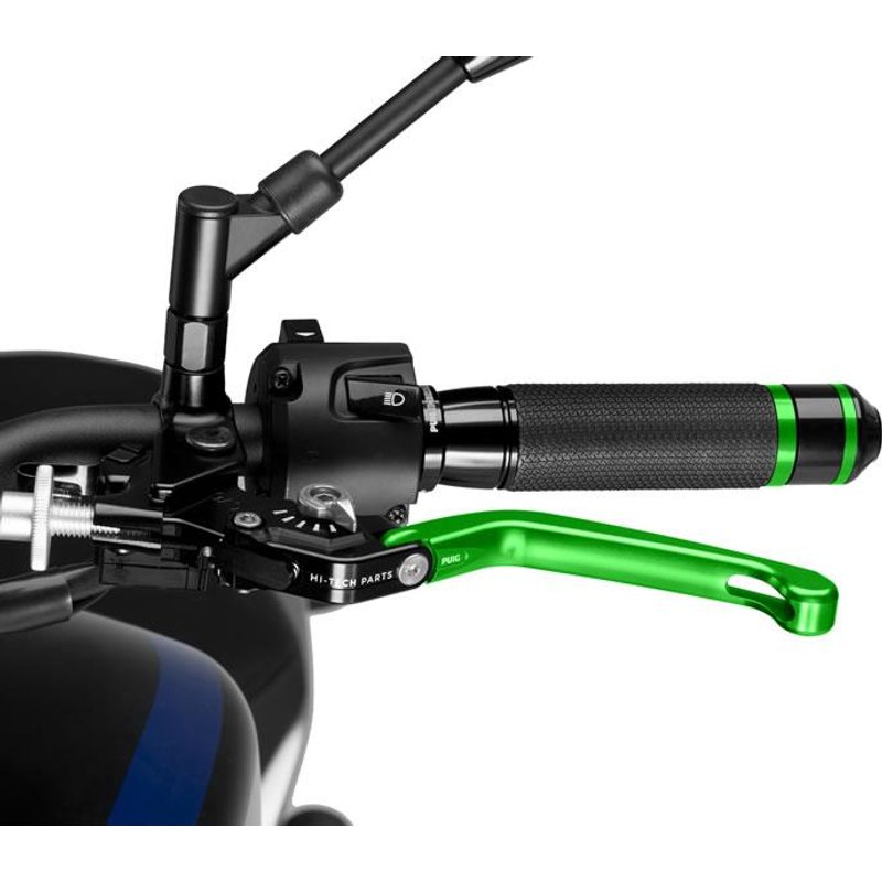210VP - Puig Folding V3 Clutch Lever For Ducati 1098 2007-2008 - Green With Silver Selector