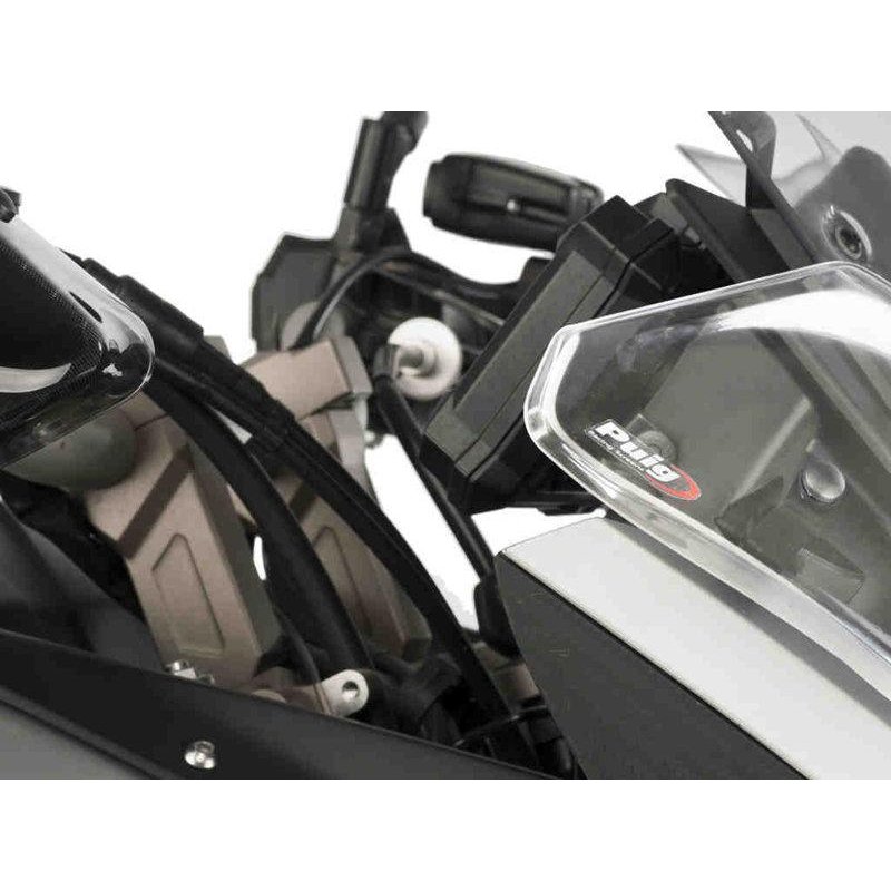 21128N - Puig Front Deflectors For Ducati Multistrada 1200 V4 2021-2025 - Black