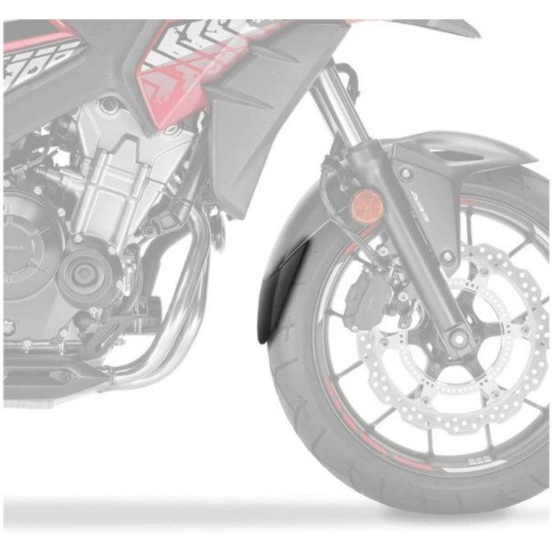 21254N - Puig Front Fender Extender For Kawasaki Z650 RS 2022-2025 - Black