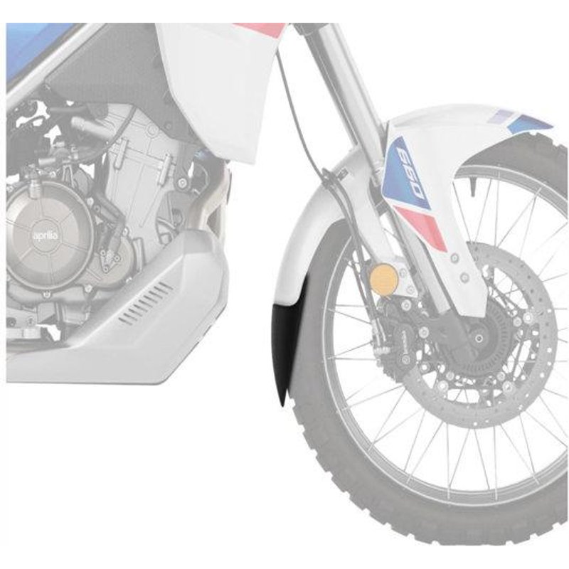 21640N - Puig Front Fender Extender For Aprilia Tuareg 660 2022-2025 - Black