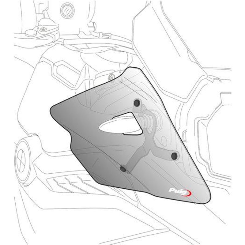 21896H - Puig Upper Deflectors For BMW R1300 GS 2023-2025 - Light Smoke