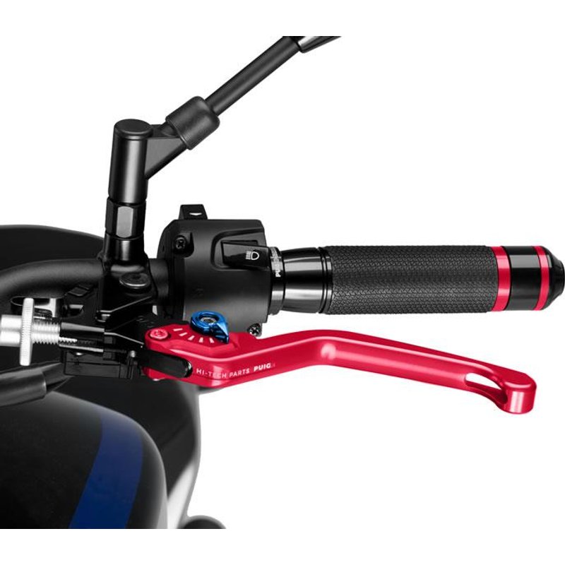 220RA - Puig Fixed V3 Clutch Lever For Ducati 1098 2007-2008 - Red With Blue Selector