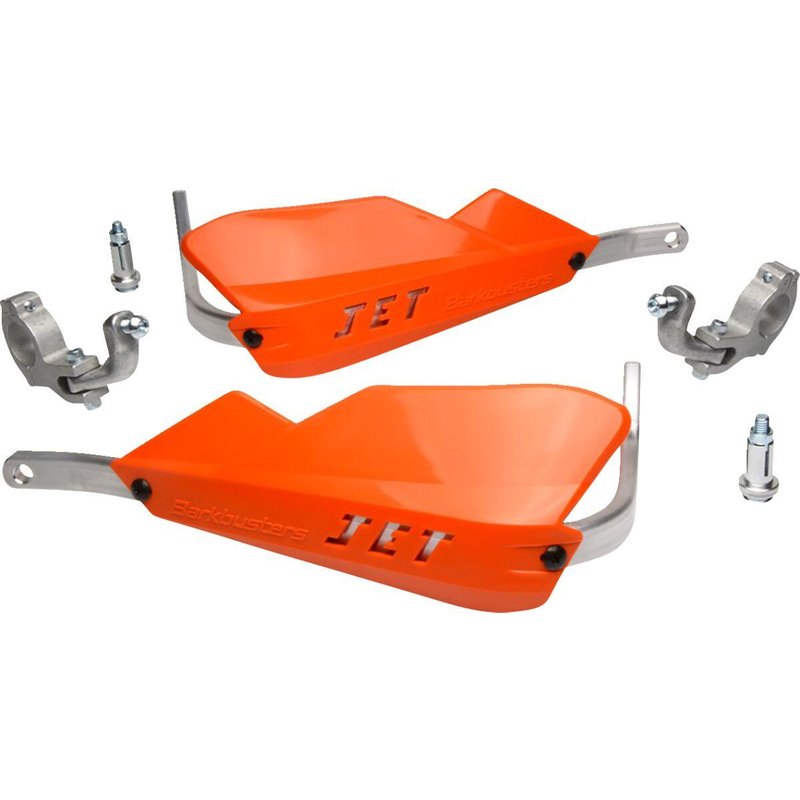 JET-002-02-OR - Barkbusters JET Wrap Around Hand Guards For Tapered Handlebars - Orange
