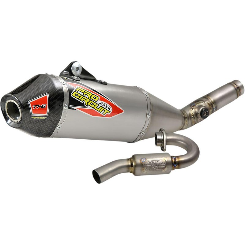 0322125F - Pro Circuit Ti-6 Exhaust System For Kawasaki KX250 2021-2024 - Titanium
